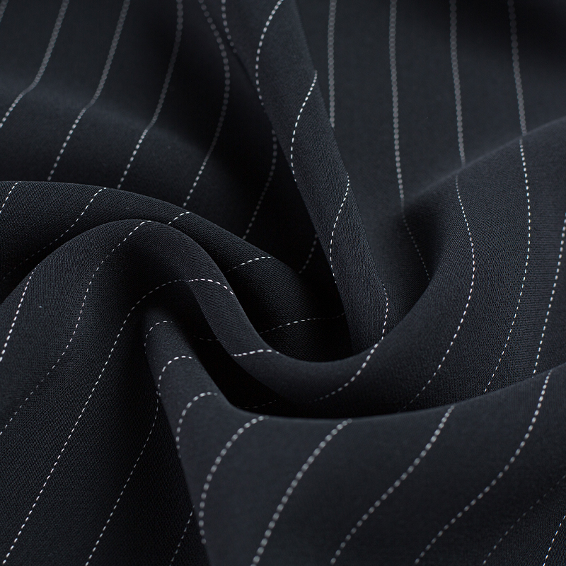 DS52(HY129) 236GSM 99%P 1% Rayon CEY Rayon Stripe Tesaturi CEY