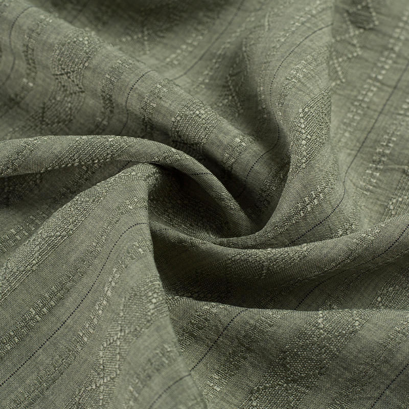 HY556-Negru 136GSM 100%P Black Diamond Stripe Lyocell Fabric