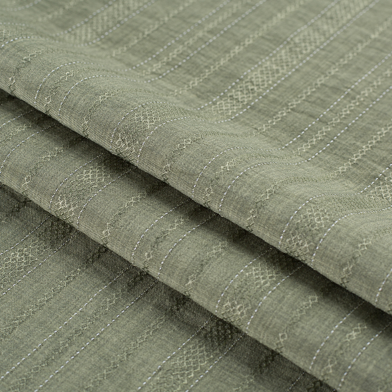 HY557-Rayon 136GSM 99%P 1% Rayon Diamant Grosime alternativă Stripe Lyocell